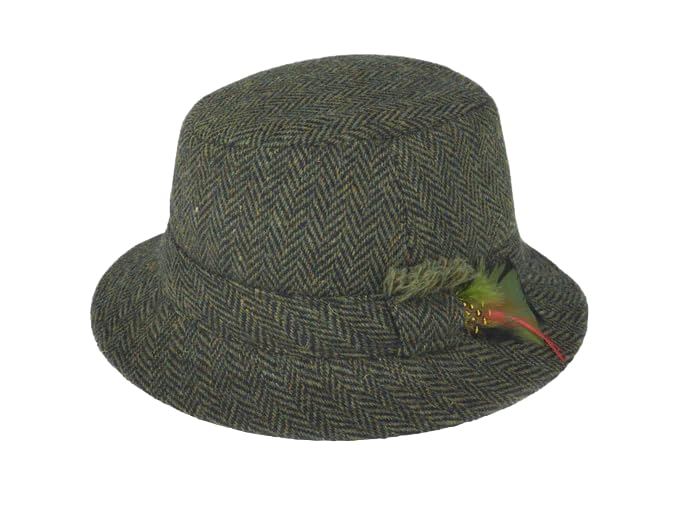 Green & Black Herringbone