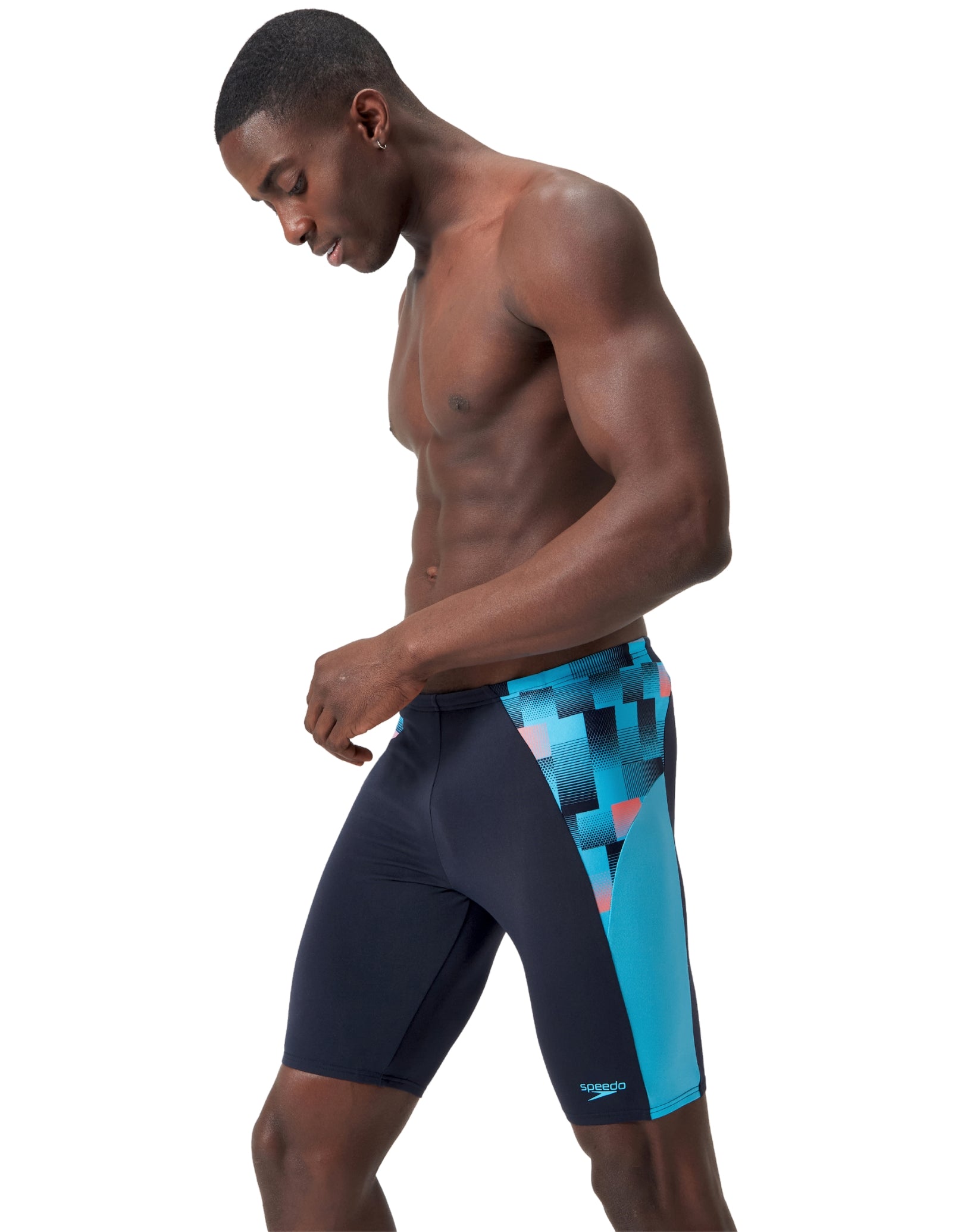 Endurance+ Max Splice Swim Jammer - High-Performance Competitive Swimwear for Men & Boys - Navy/Blue - Ideal for Lap Swimming, Training & Triathlons