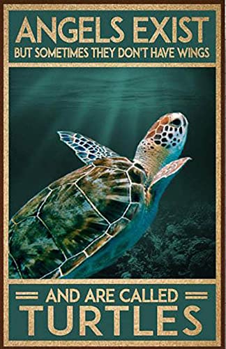 1000-Piece Wooden Jigsaw Puzzle - Angels Exist But Sometimes They Don't Have Wings and Are Called Turtles - Educational Puzzle Game for Adults & Kids - Perfect for Family Game Night, Birthday Gifts & Cognitive Development