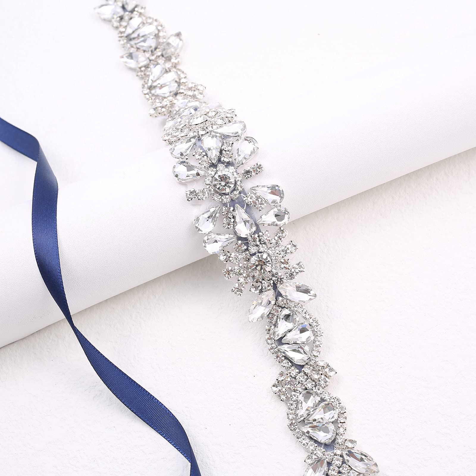 Sparkling Rhinestone Wedding Belt for Bride & Bridesmaids - Elegant Crystal Sash for Wedding Dresses, Bridal Accessories | Perfect for Bridal Showers, Ceremonies & Formal Events