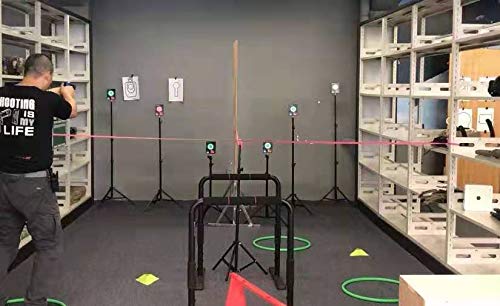 Laser Training Target with Sound & Timer - Dry Fire Practice for USPSA, IPSC, APSC, IDPA - Perfect for Indoor Shooting Drills & Firearm Safety Training