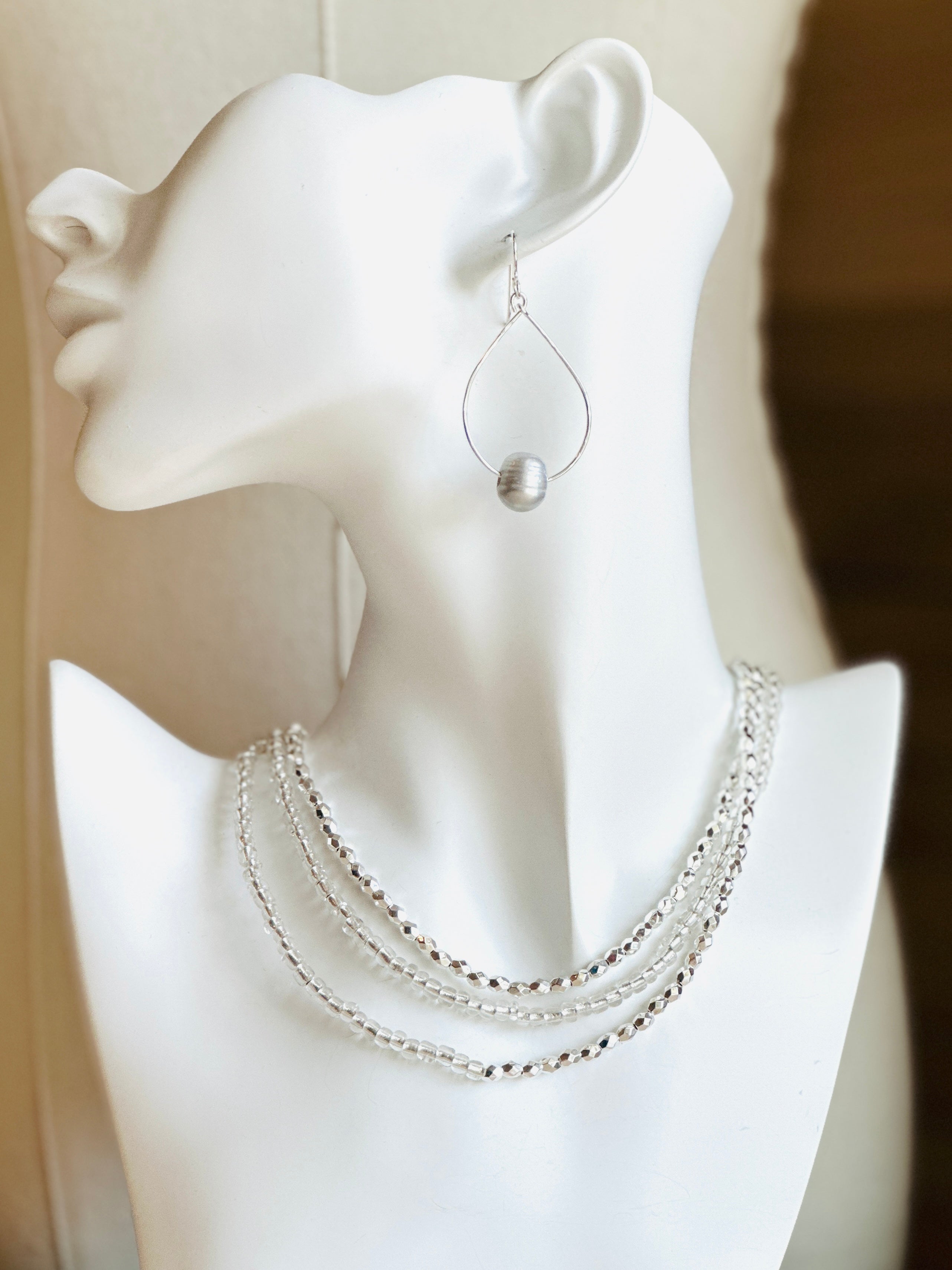 Elegant Paris Earrings in Sterling Silver - Perfect for Date Nights & Special Occasions