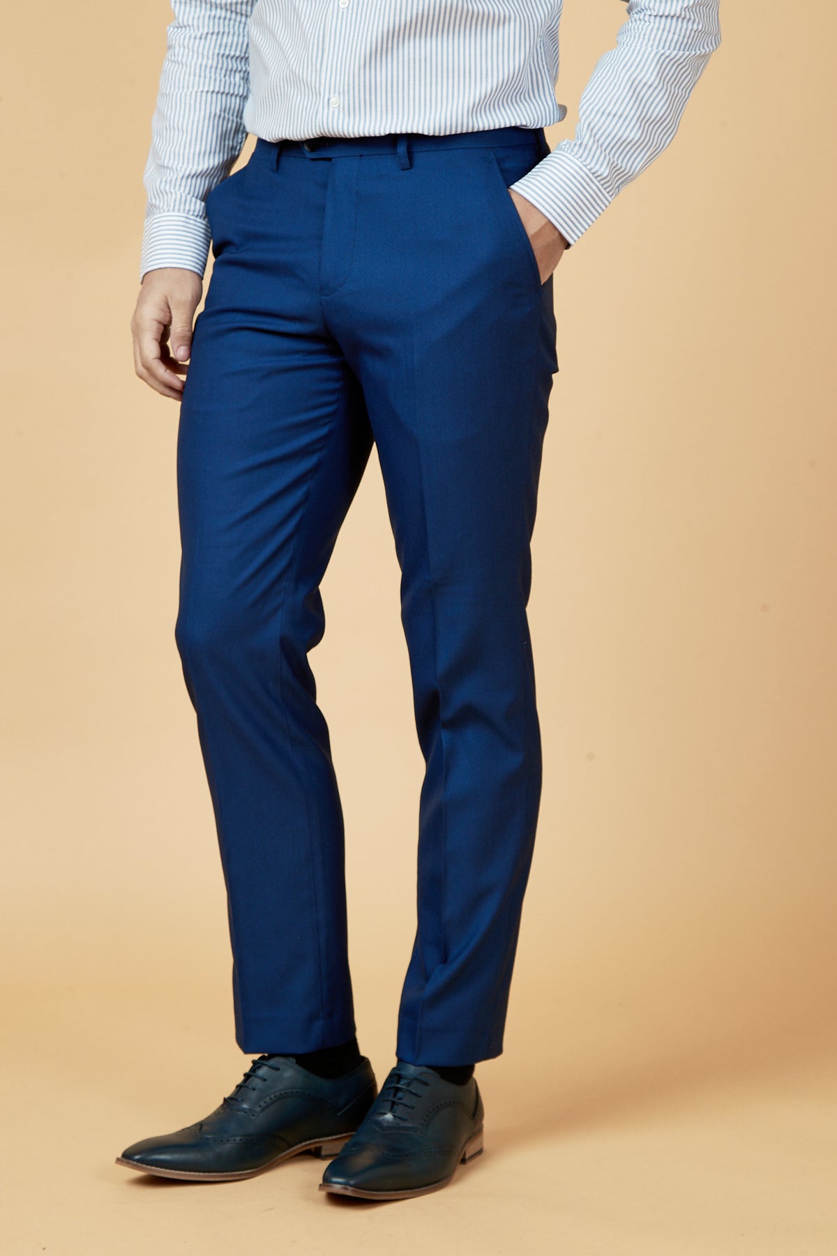 Royal Blue Three Piece Suit for Men - Single Breasted Waistcoat & Matching Blazer | Perfect for Weddings, Business Meetings & Formal Events