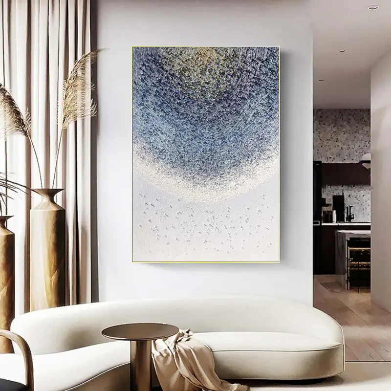 Abstract Painting #AB 015 - Modern Wall Art Decor for Living Room, Bedroom & Office - Handmade Canvas Artwork for Home & Office Decor