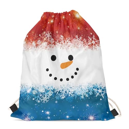 Colorful Snowflake Cute Snowman