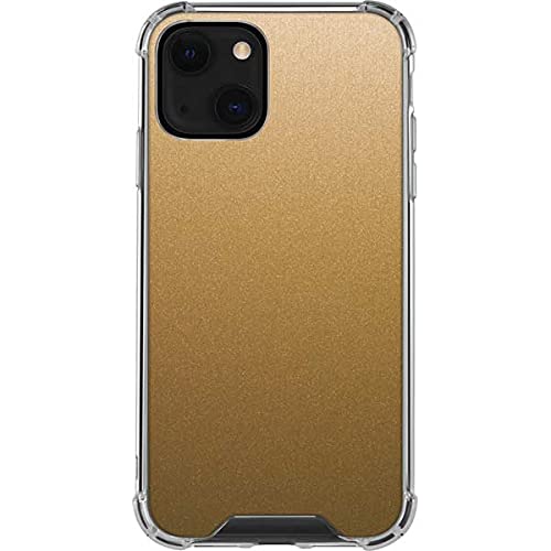 Skinit Clear Phone Case for iPhone 13 - Metallic Gold Texture Design | Scratch-Resistant Protective Cover | Perfect for Everyday Use & Gift Giving