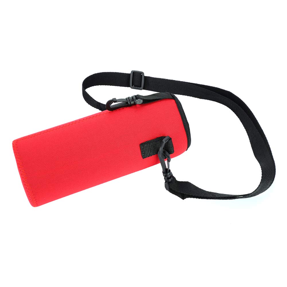 **Insulated Water Bottle Cover - Blue & Red Thermal Bottle Pouch for Travel, Gym & Outdoor Activities - Keeps Drinks Hot/Cold**