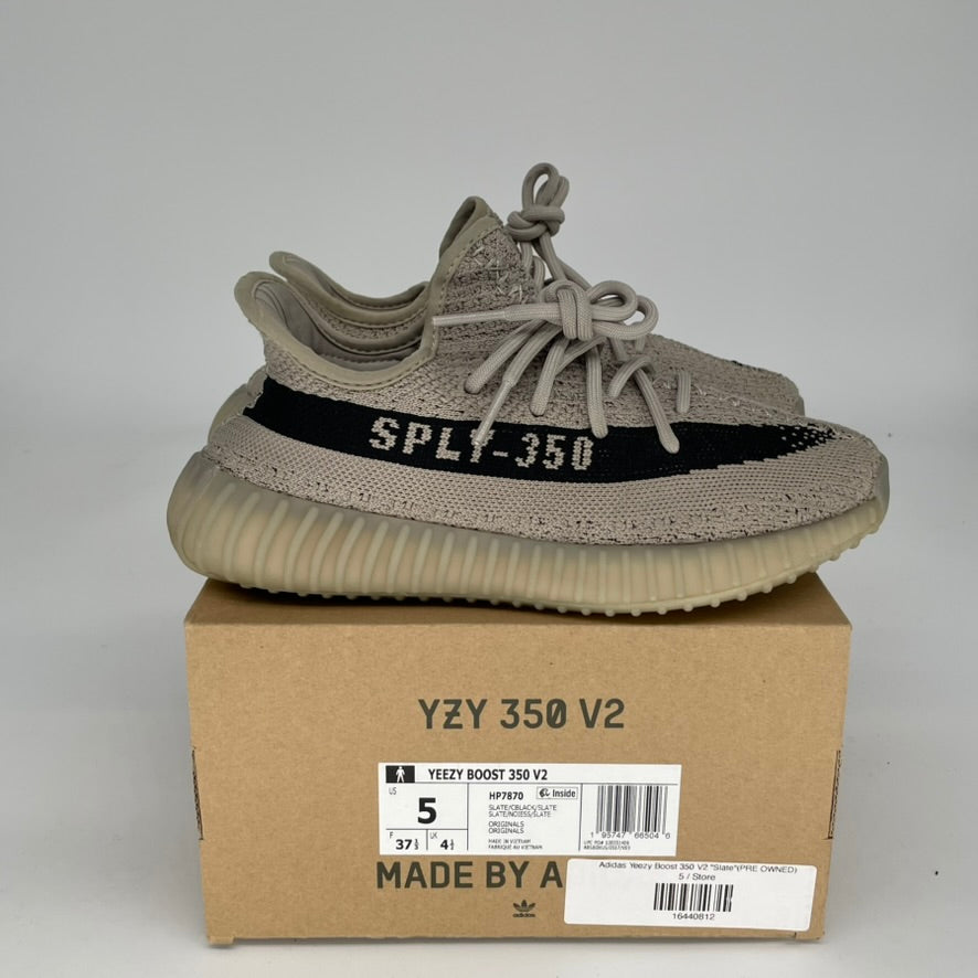 Adidas Yeezy Boost 350 V2 Slate - Women's Size 5/6.5W (HP7870) | Comfortable Running & Lifestyle Sneakers for Casual Wear, Gym & Street Fashion