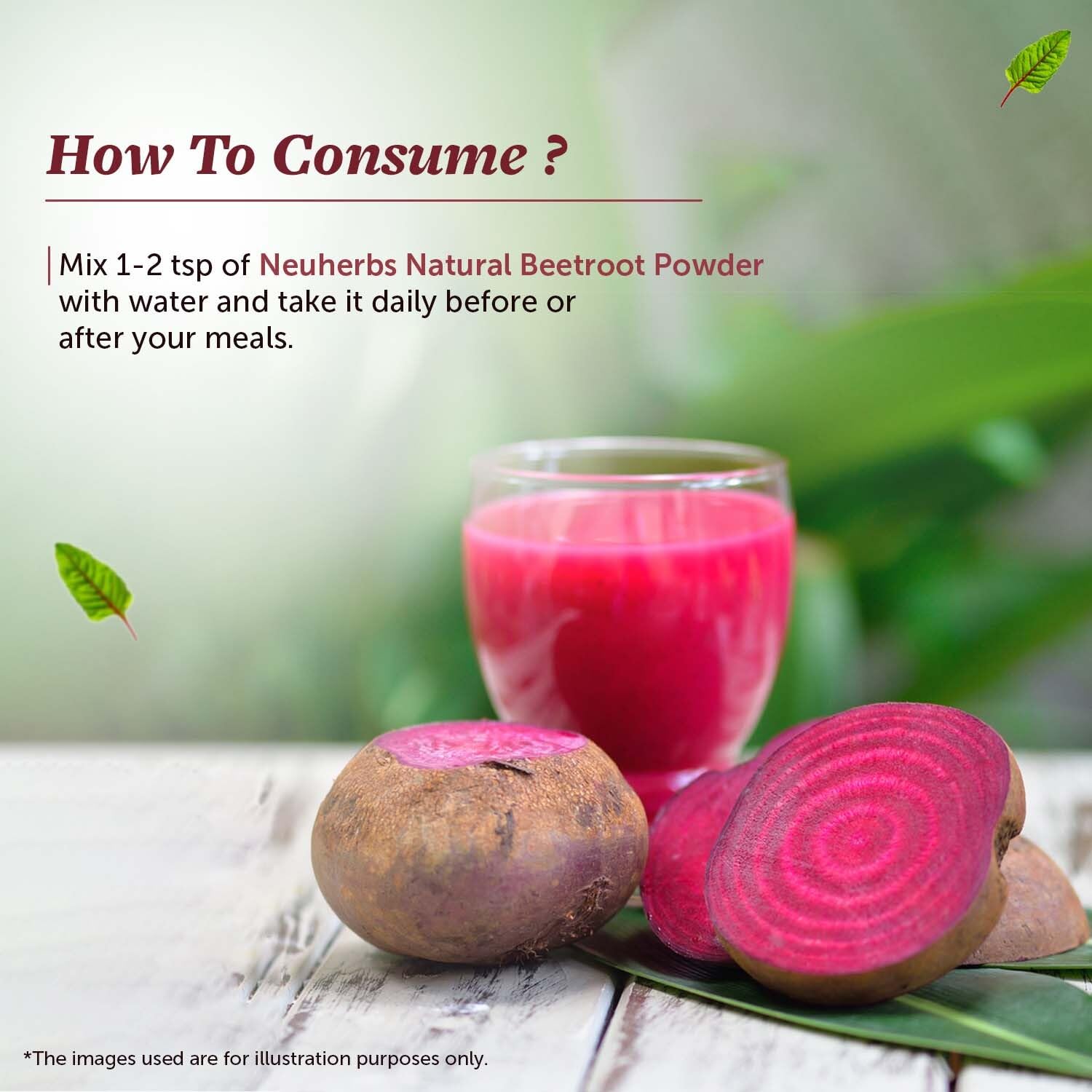 Neuherbs 100% Pure Natural Beetroot Powder (100g) - High Antioxidant Superfood for Glowing Skin, Healthy Hair & Energy Boost | Additive-Free | Perfect for Smoothies, Face Masks & Hair Treatments