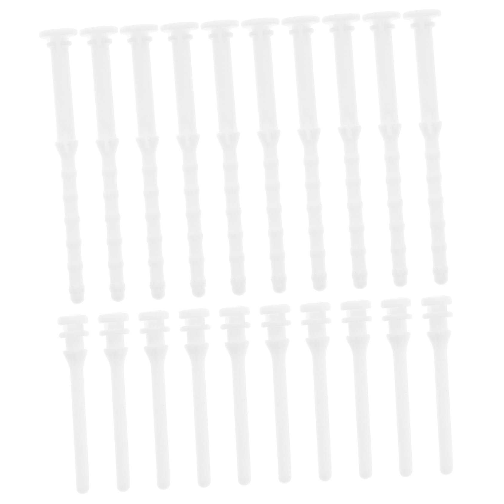 CIYODO 20pcs Black Computer Case Fan Mounting Screws - Replacement Noise Absorption Pins for PC Case Fans, Long Computer Supply Screws - Perfect for DIY PC Building & Fan Installation