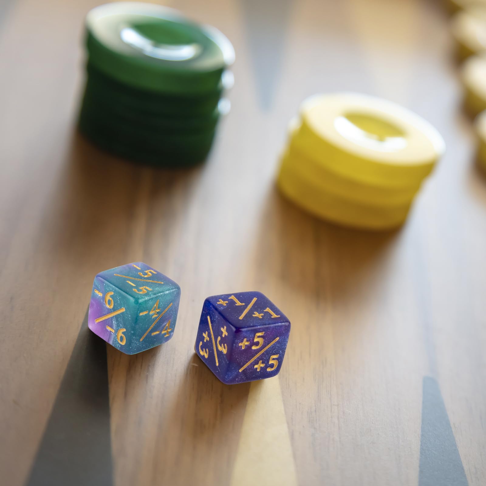 48 PCS MTG Dice Counters - Plus/Minus One Counter, +1/+1 Life Tokens, Commander Dice Set for Magic The Gathering, TCG & Card Games Accessories | Perfect for MTG Tournaments, Commander Games & Strategy Board Games