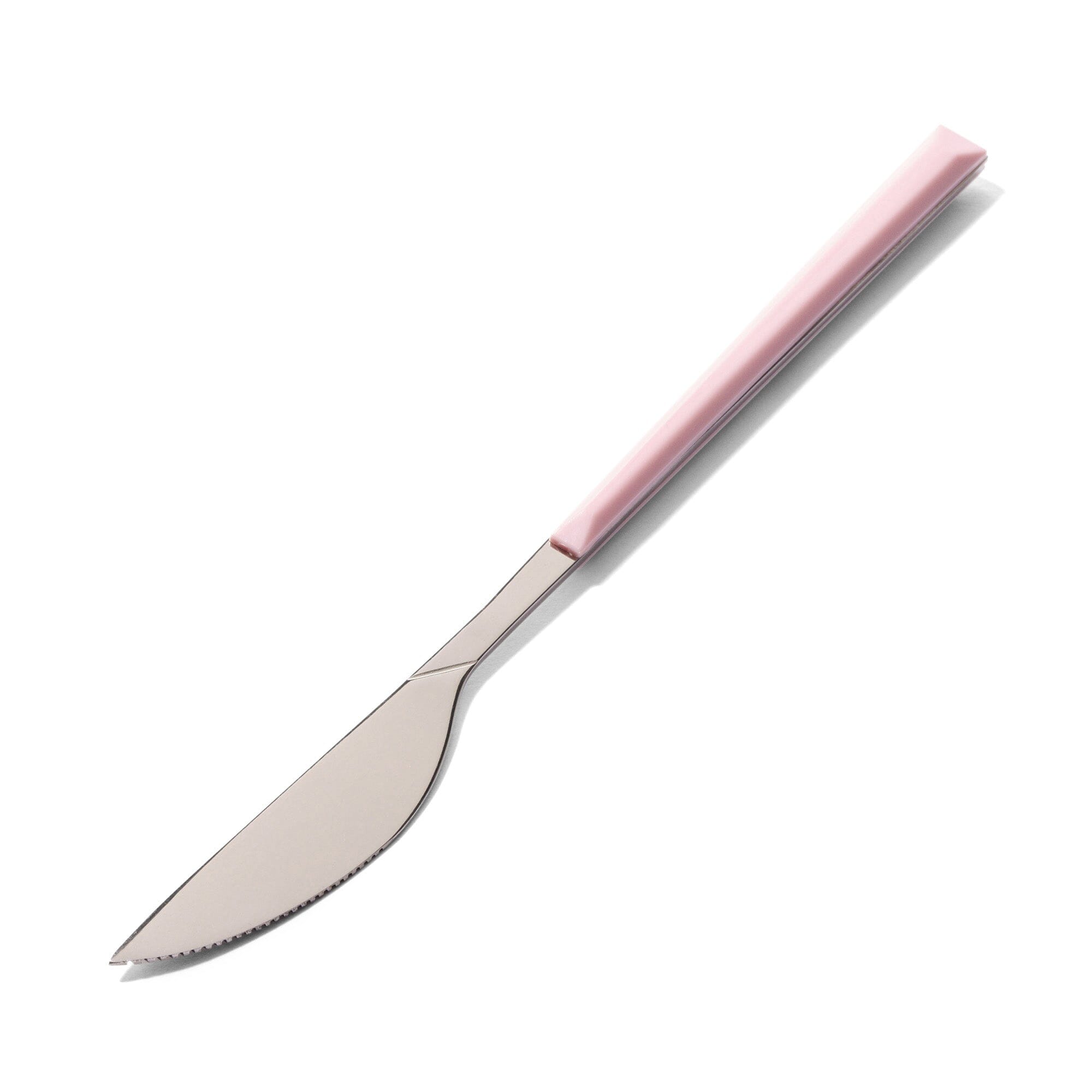 Pink Color Handle Dinner Knife - Stainless Steel Cutlery Set for Formal Dining, Restaurant & Home Kitchen Use