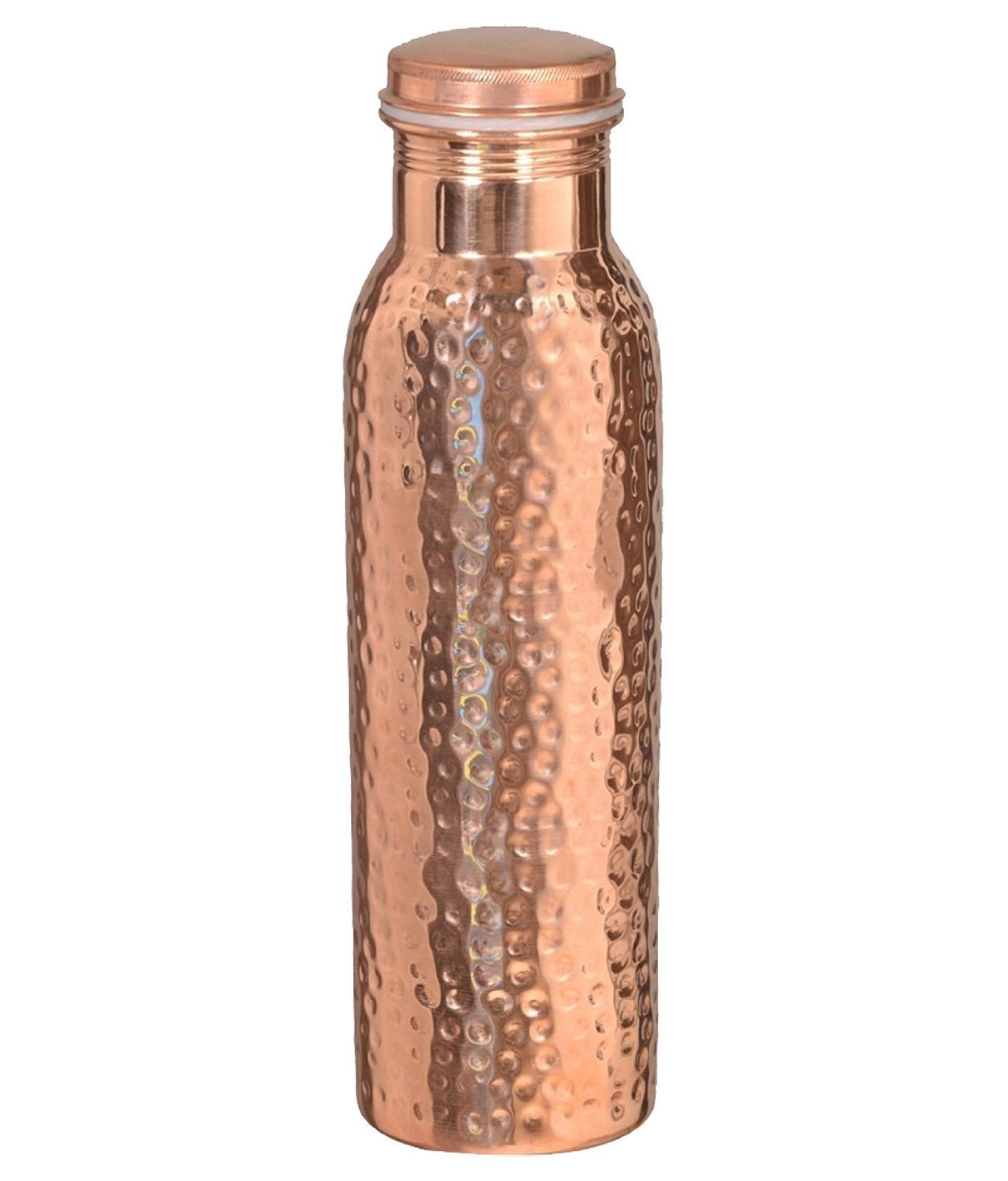 Premium Hammered Copper Water Bottle - 950ml (32oz) for Drinking, Serving & Hydration - Eco-Friendly, Reusable & Stylish for Home, Office, Gym & Outdoor Activities