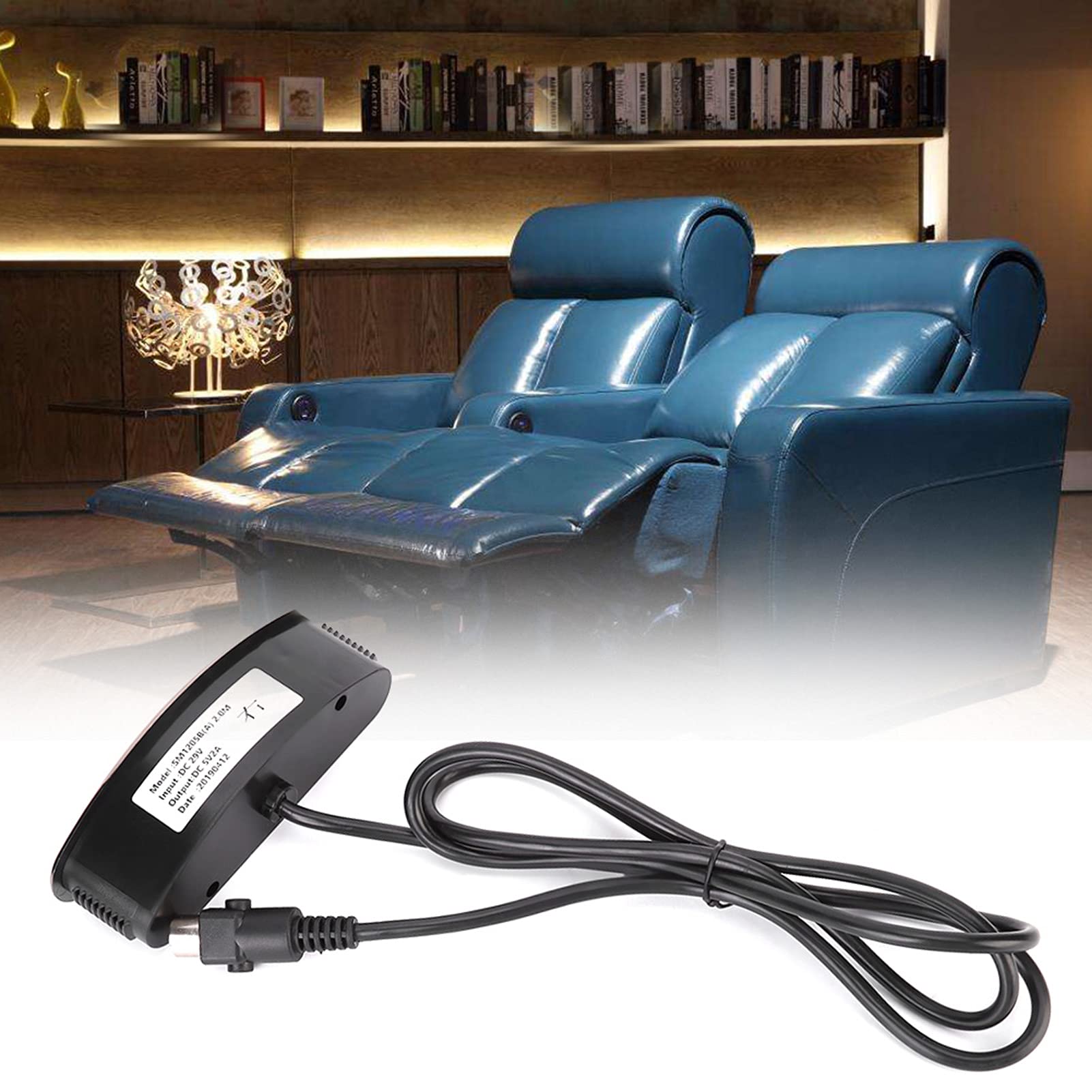Premium Sofa Charger with 5-Button Controller - USB Charging Port & Electroplated Buttons for Living Room Gaming & Entertainment