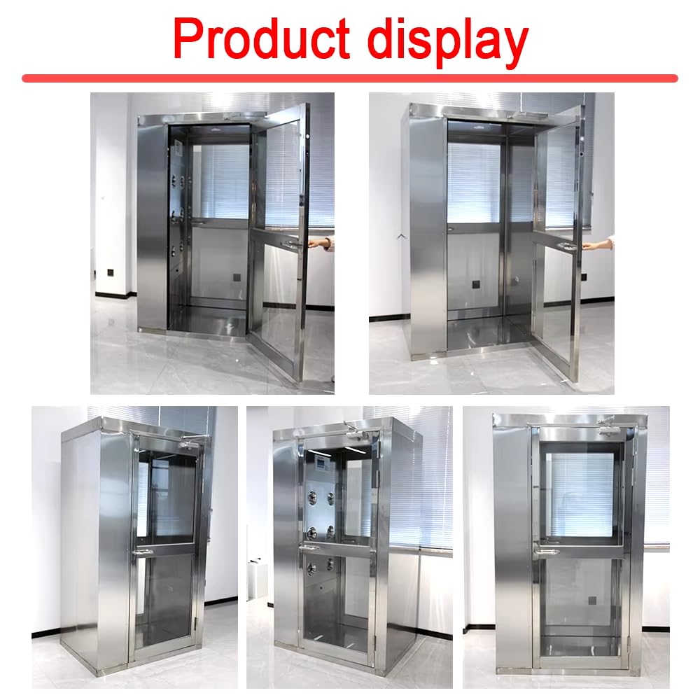 Custom Stainless Steel Air Shower for Clean Rooms | High-Quality Air Cleaning Equipment | Dust Control & Contamination Prevention | Perfect for Pharmaceutical Labs, Electronics Manufacturing & Food Processing Facilities