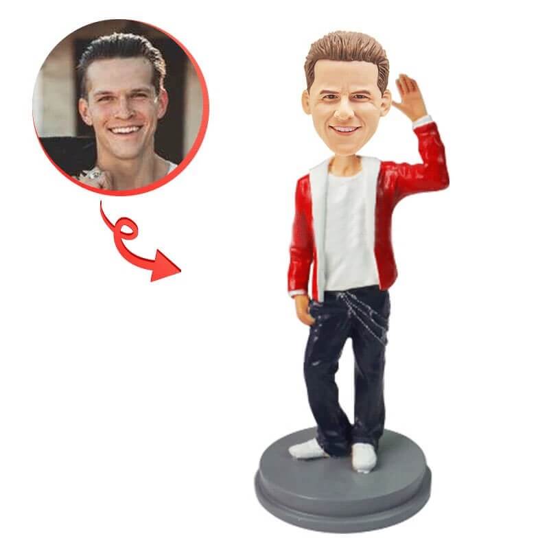 Custom Hip Hop Teenagers Bobblehead - Personalized Rap Music Fan Gift for Teens - Perfect for Birthdays, Graduation & Room Decor
