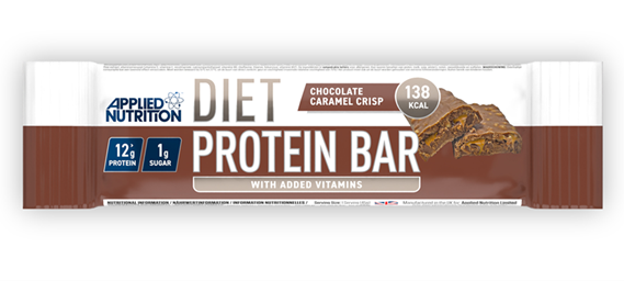 Applied Nutrition Diet Protein Bar - 12 Pack, 45g Each | Low Calorie, High Protein Snack for Weight Loss & Muscle Recovery | Perfect for Gym, Work & On-the-Go Nutrition