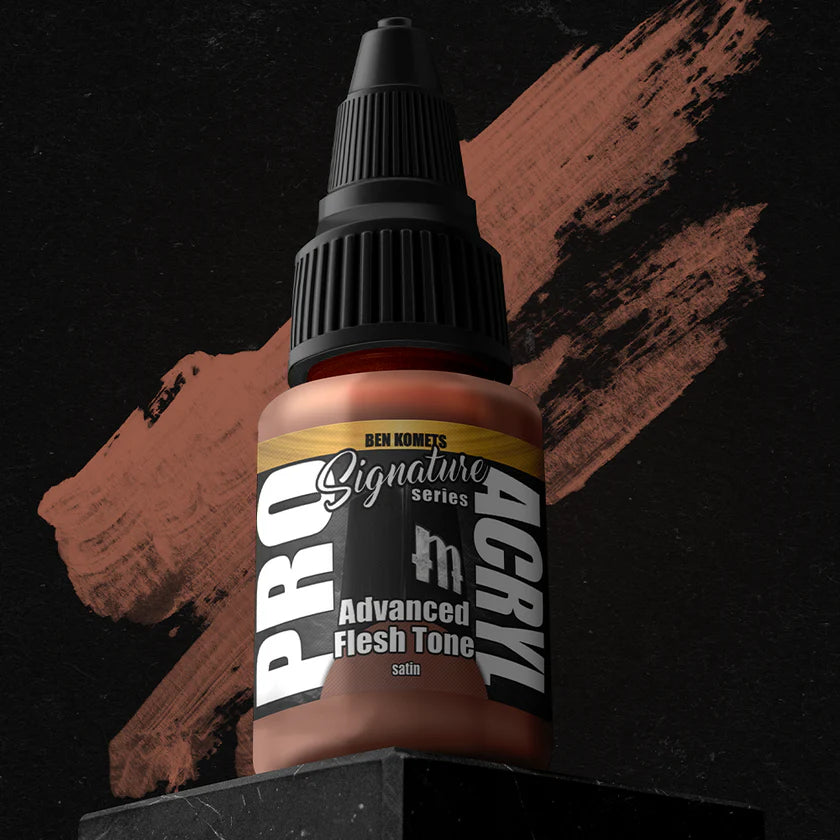 Pro Acryl Ben Komets Advanced Flesh Tone Set - Professional Acrylic Paint for Miniature Painting & Figure Art - Perfect for Warhammer, D&D, and Scale Model Artists