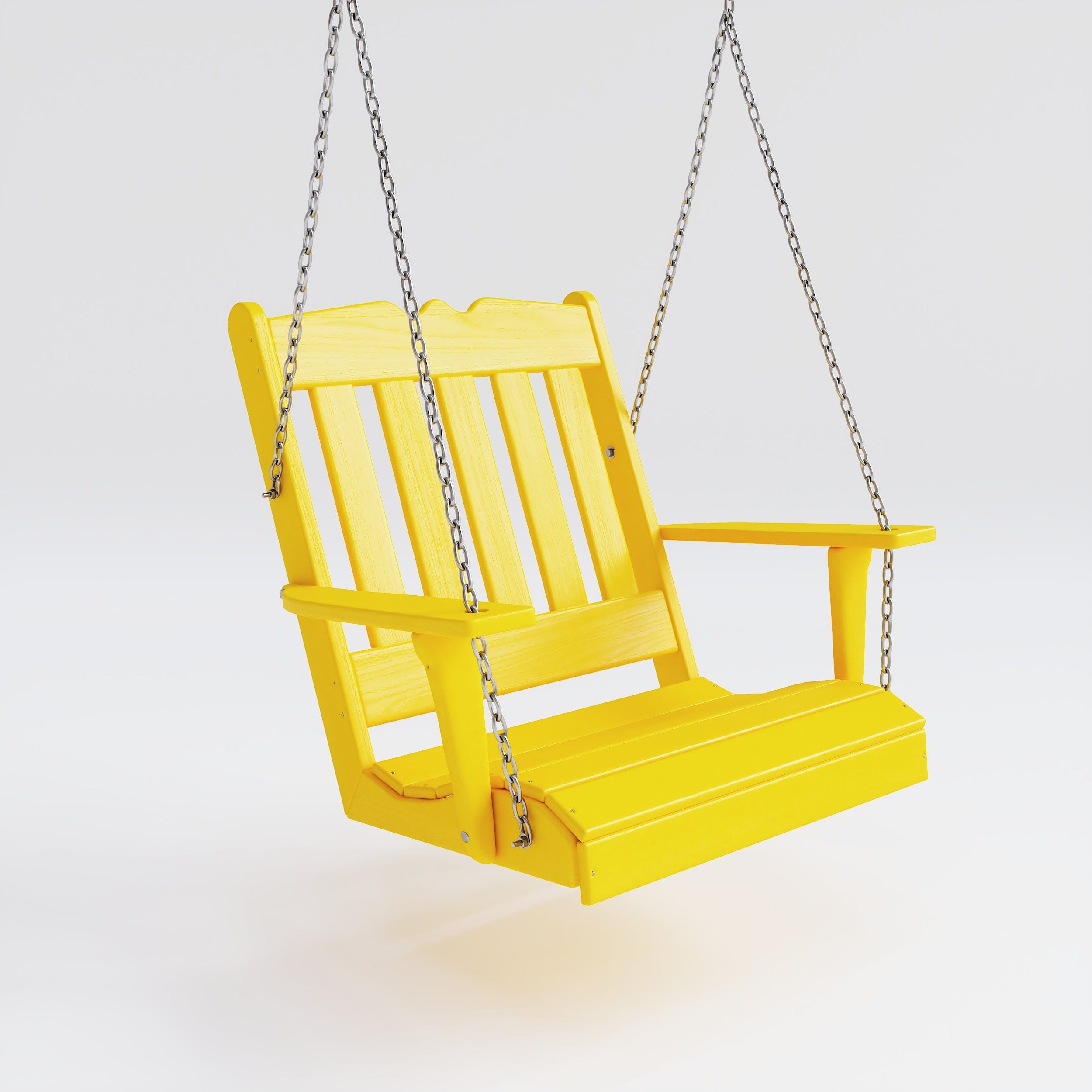 Keystone Amish Co. York Recycled Plastic Swing Chair - Eco-Friendly Outdoor Rocking Chair for Patio, Garden, and Backyard Relaxation
