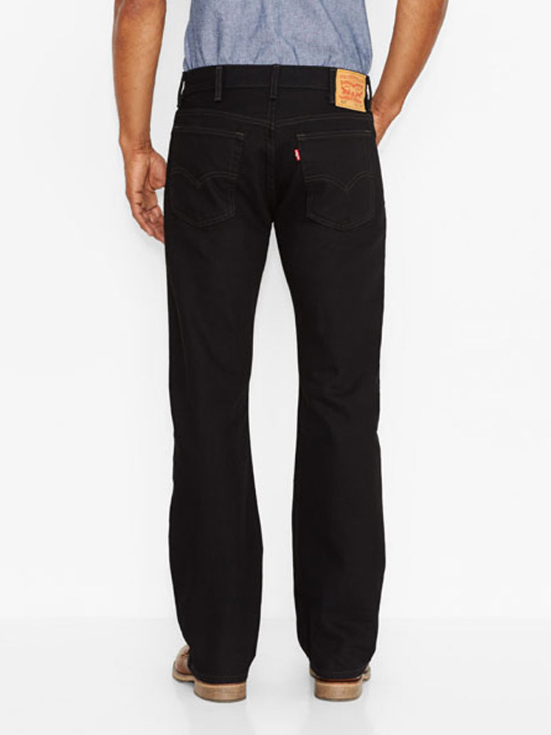 Levi's 517 Men's Slim Fit Bootcut Jeans - Mid Rise, Black Denim Pants for Casual Wear & Everyday Style | Perfect for Work, Date Night & Western Looks