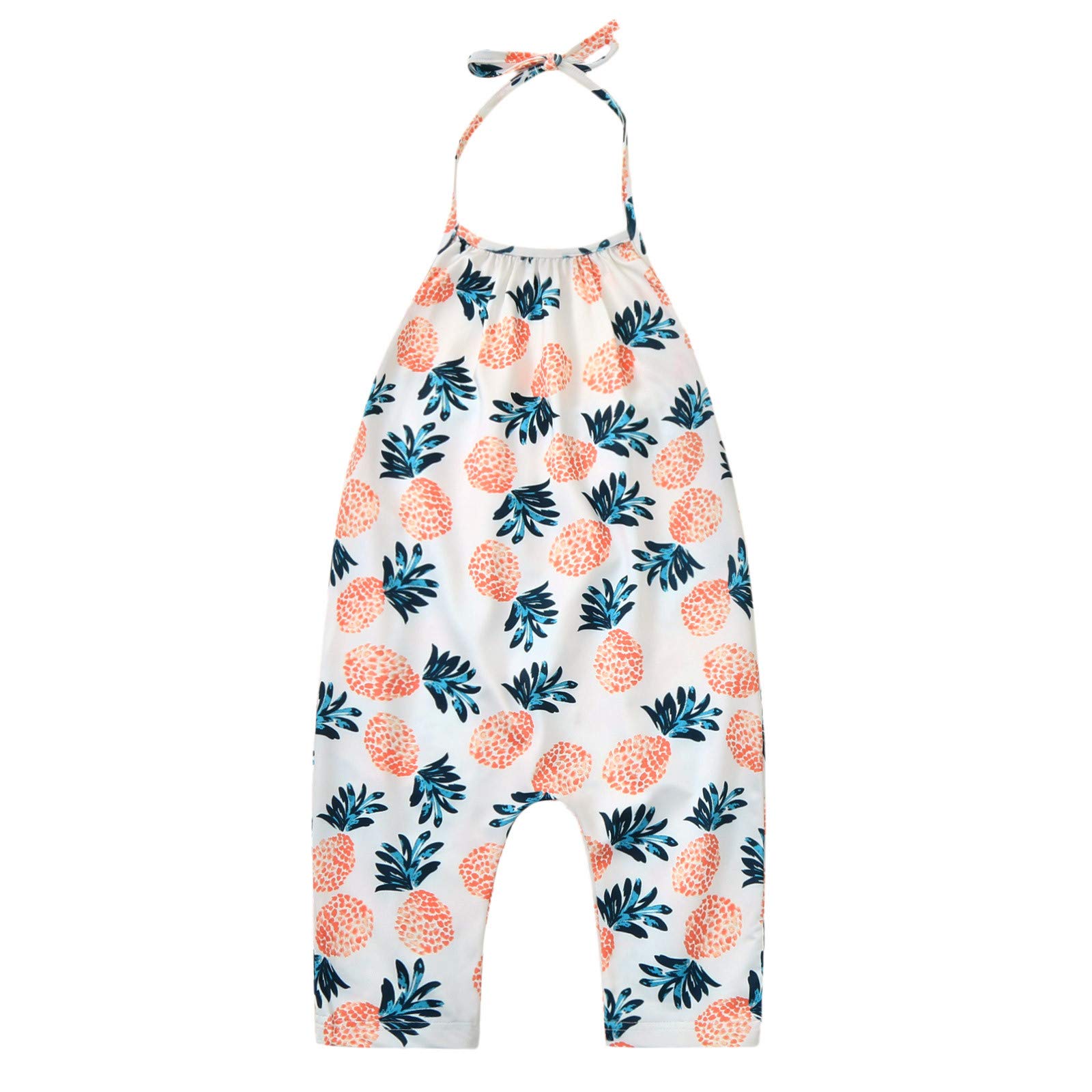 Gaoqi Sleeveless Romper for Girls 1-6 Years | Toddler Summer Jumpsuit & Playsuit | Comfortable Baby Girl Outfit for Playtime, Beach & Outdoor Activities