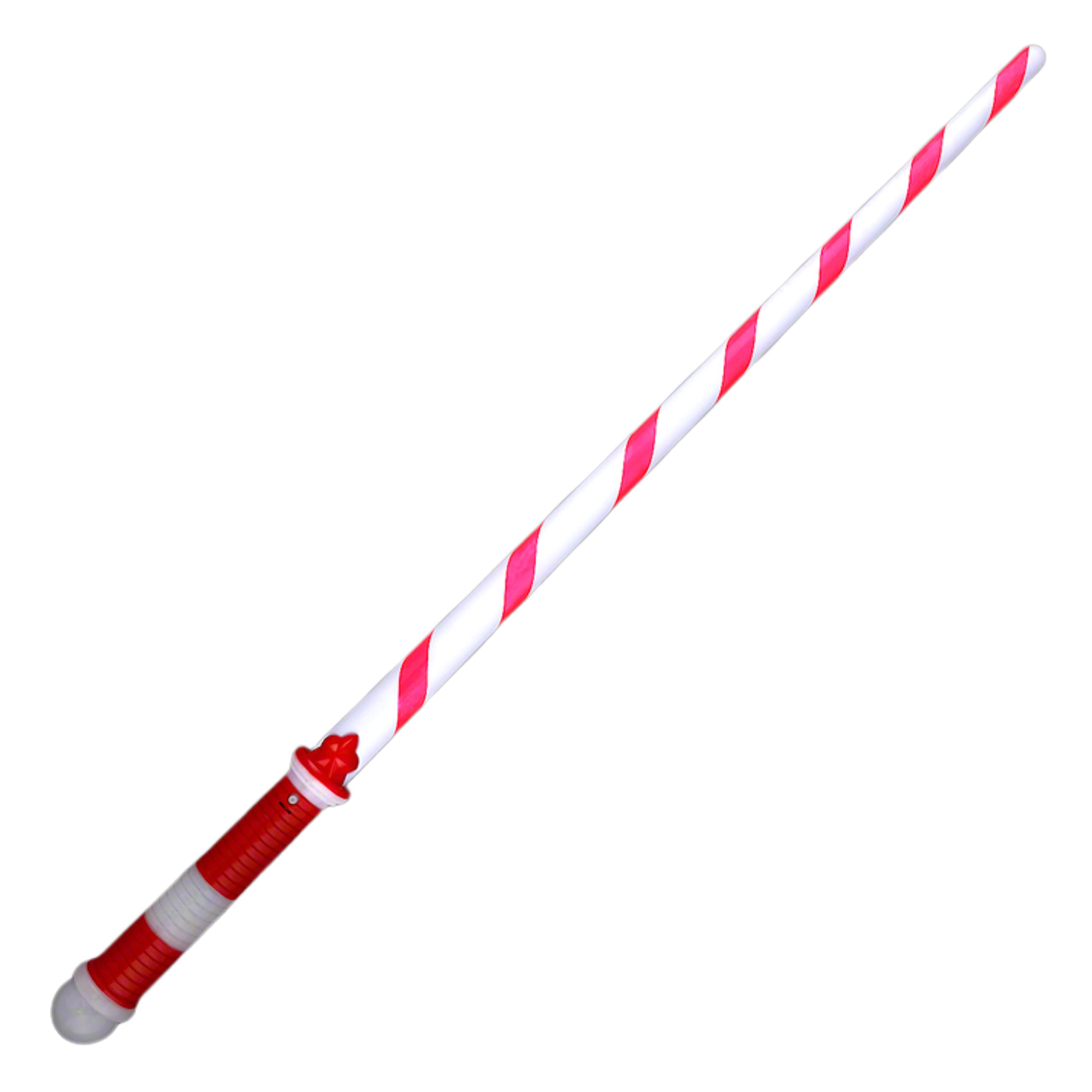 LED Flashing Candy Cane Christmas Sword - Light Up Holiday Party Decor, Cosplay Prop & Festive Gift for Kids & Adults | Perfect for Xmas Tree Topper, Costume Accessory & Holiday Photo Props
