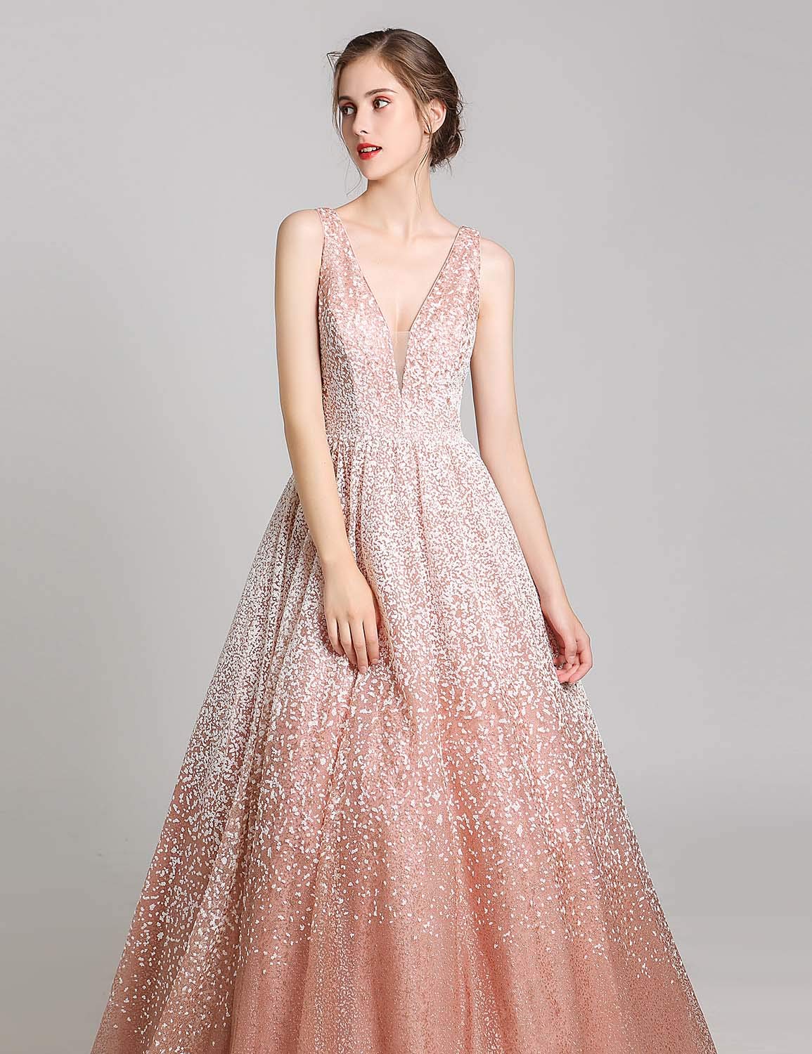 Sarahbridal Women's Prom Evening Dresses 2024 - Long Beaded Pearls Wedding Party Ball Gowns for Homecoming, Quinceañera & Formal Events