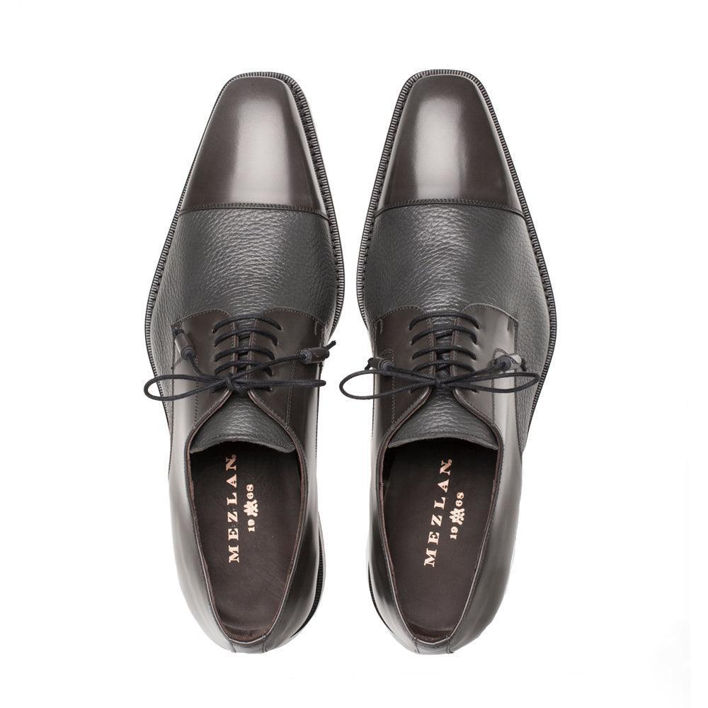 Mezlan Soka Grey Cap Toe Dress Shoes for Men - Classic Oxford Business Formal & Wedding Attire