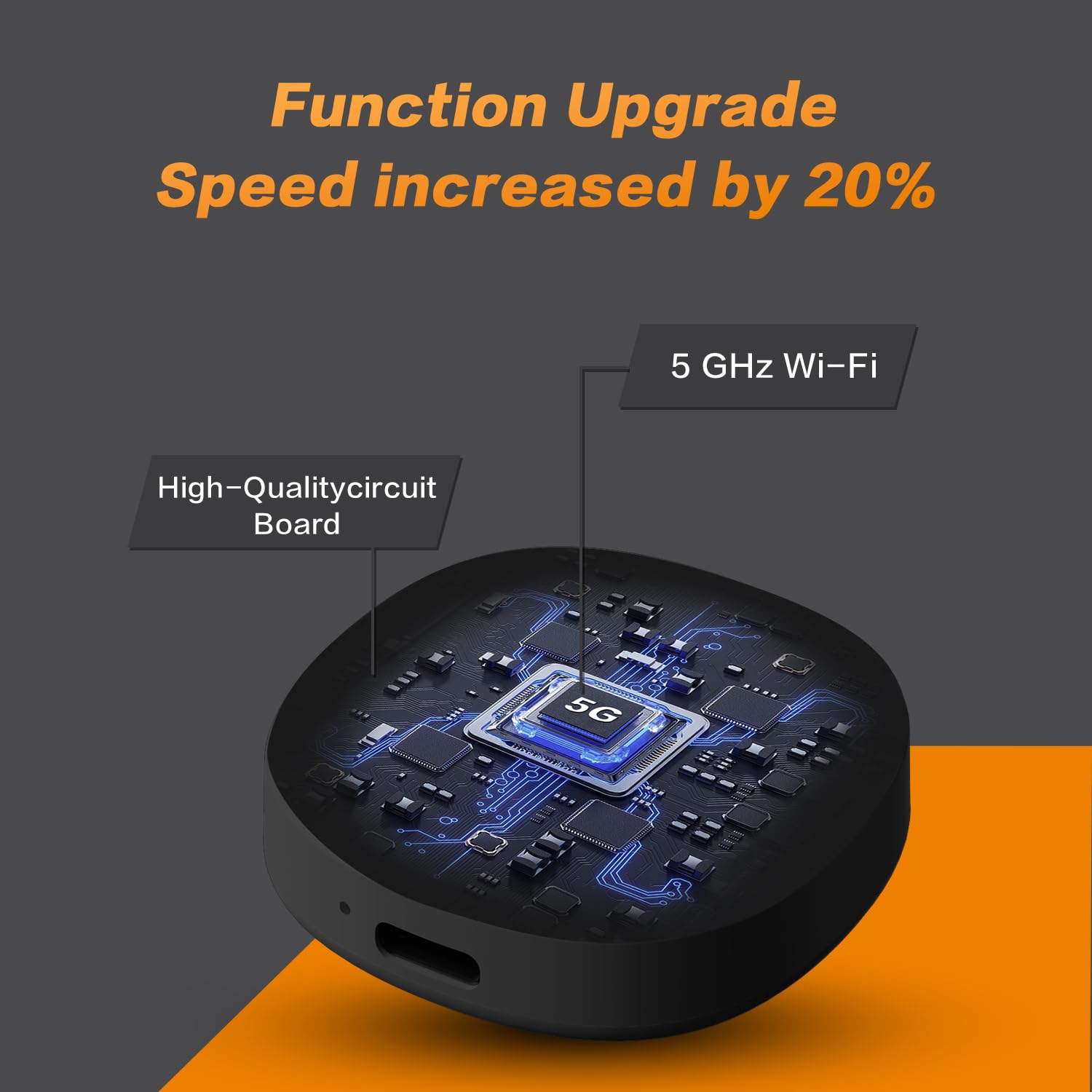 KALOS Wireless Android Auto Adapter - Plug & Play, Auto-Connect for Android 11+ & Cars 2015+ | Convert Wired to Wireless CarPlay | Fast Connection for Safer Driving & Hands-Free Navigation