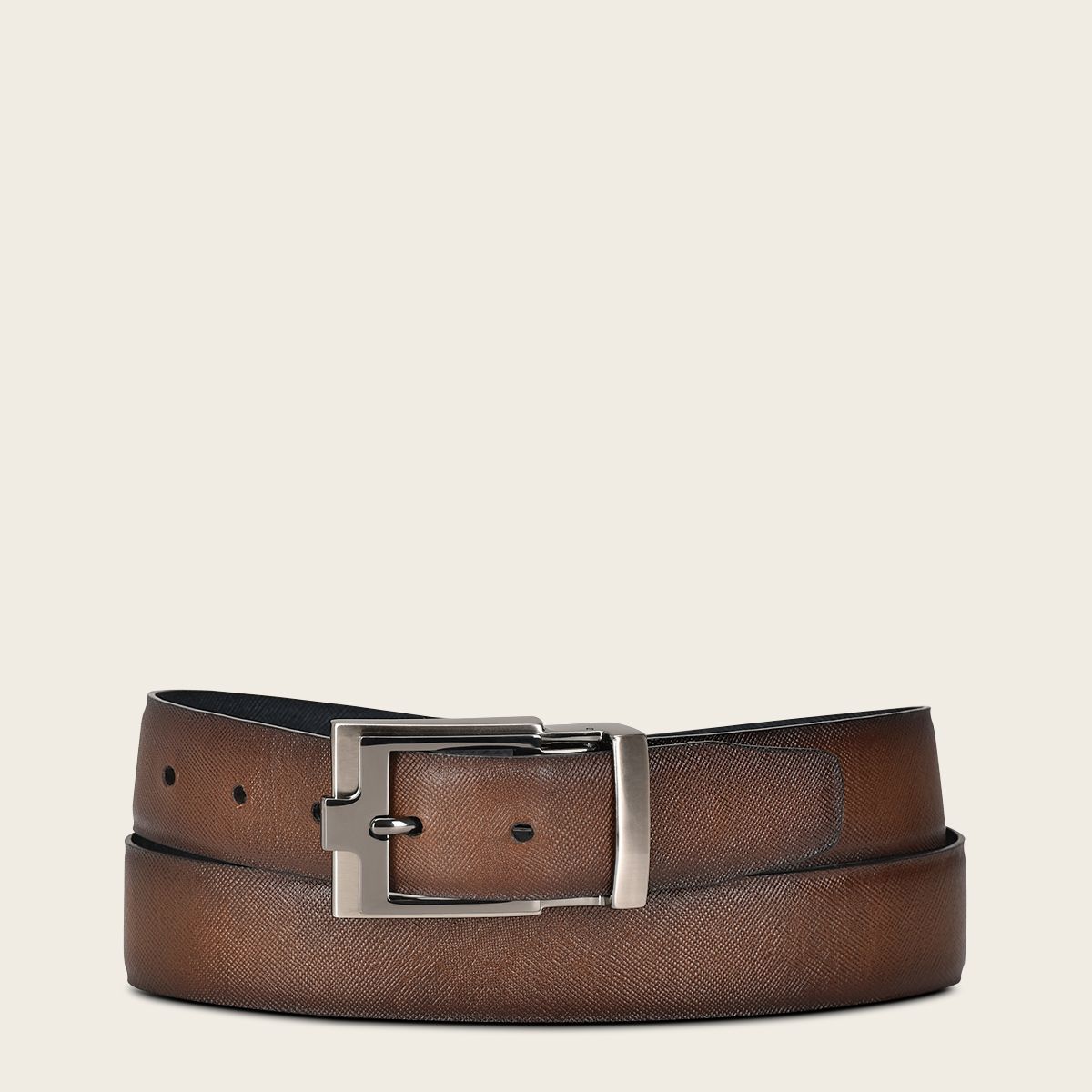 CS552RS Men's Cuadra Blue Casual Western Cowhide Leather Belt - Durable & Stylish for Everyday Wear, Jeans & Western Outfits
