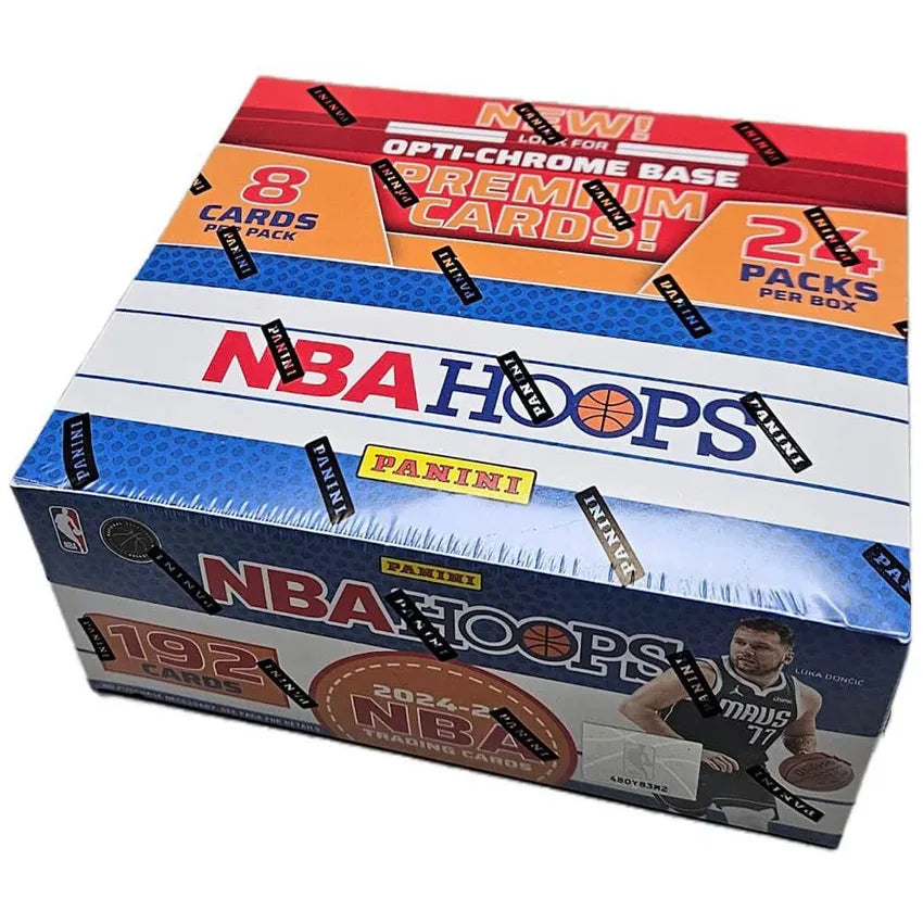 2024-25 Panini NBA Hoops Basketball Trading Cards Retail Box - Collectible Sports Cards for Fans & Investors | Perfect for Trading, Gifts & Memorabilia Collections