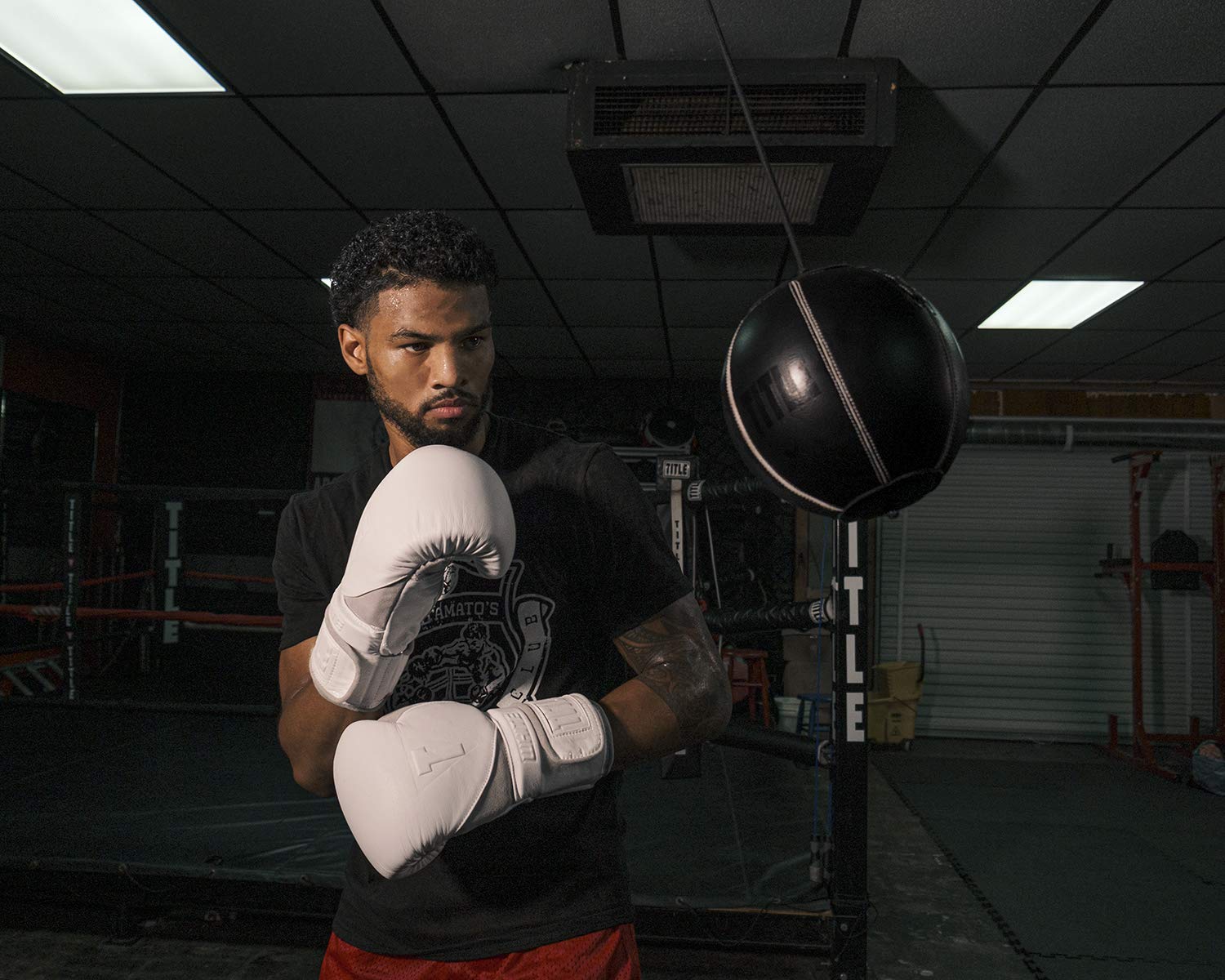 TITLE Boxing Cannon Ball - Black Slip Ball for Reflex Training | Boxing Equipment & Gear for Head Movement & Skill Improvement | Perfect for Home, Gym & Boxing Practice