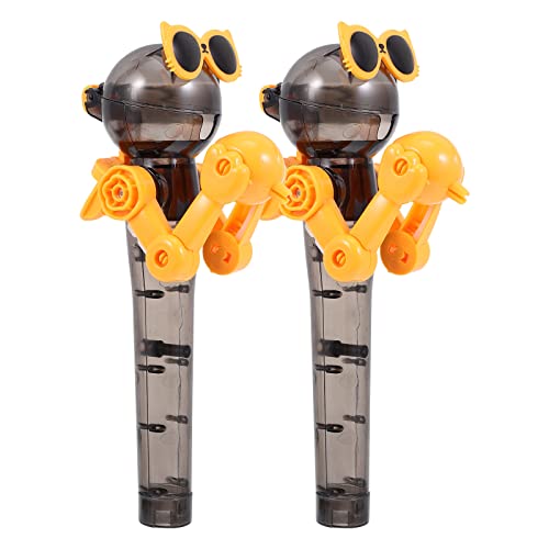 2Pcs Lollipop Robot Toy Set - Fun Candy Holder for Kids | Creative Lollipop Eating Design | Perfect for Birthday Parties, Classroom Rewards & Halloween Treats
