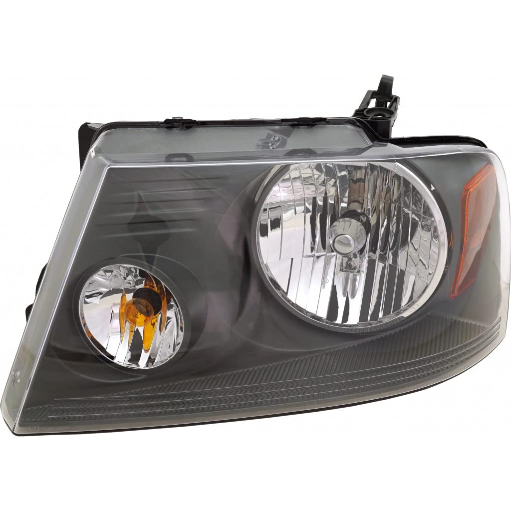 KarParts360 Chrome Headlight Assembly for 2007-2008 Ford F-150 Driver Side with Bulbs - CAPA Certified Replacement for FO2502248 | Perfect for Night Driving & Off-Road Adventures