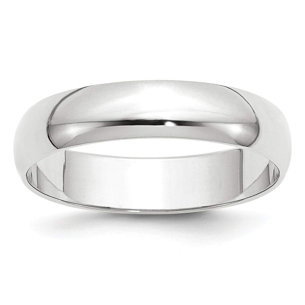 14K Gold Half Round Band Ring for Women - White Gold, Yellow Gold & Rose Gold Options - Available in 2mm to 8mm Widths & Multiple Sizes - Perfect for Anniversary Gifts, Wedding Bands & Everyday Jewelry