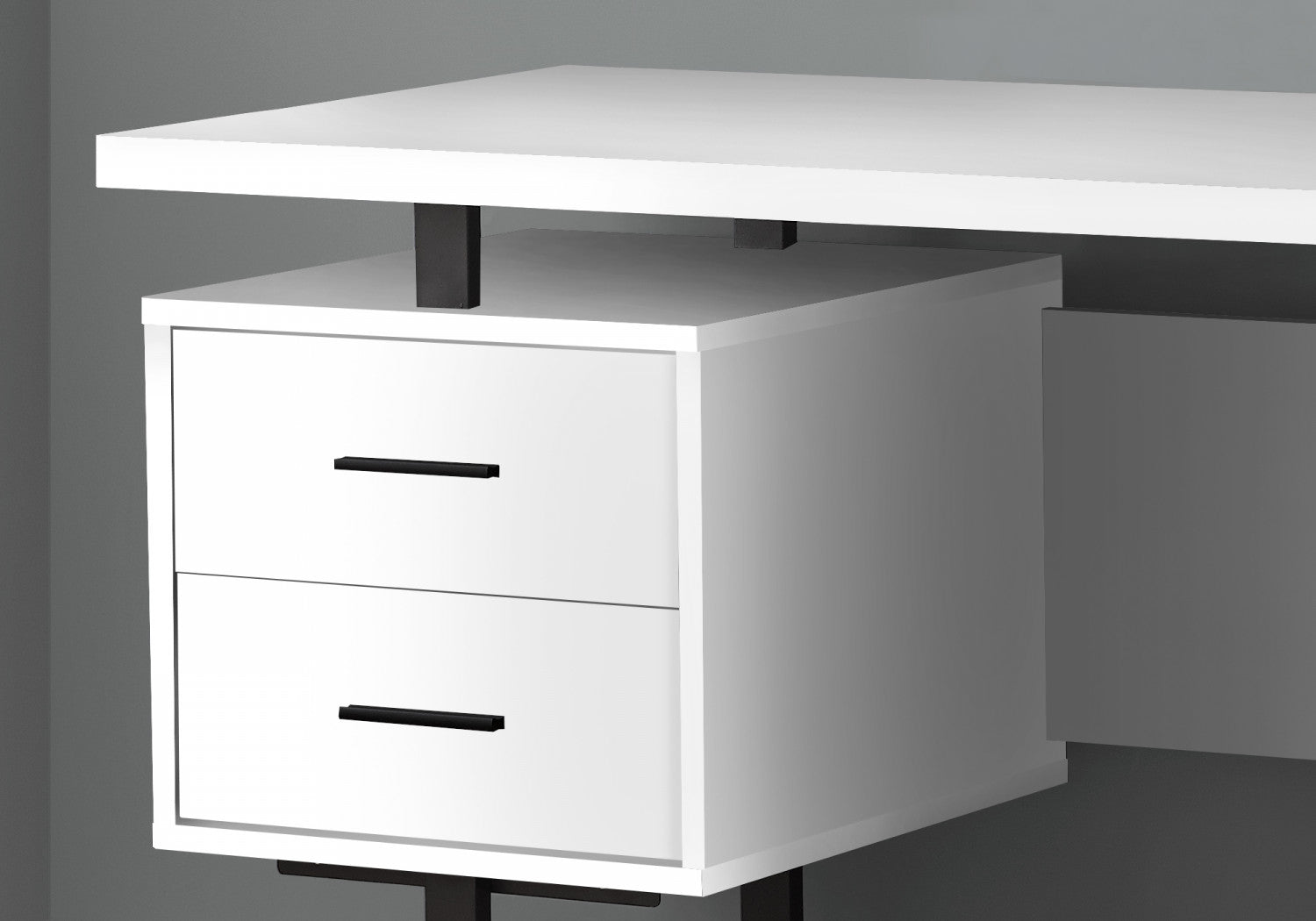 Loura White Modern Office Desk - Stylish & Functional Home Office Furniture for Work & Study