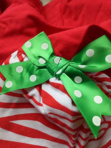 2-Piece Girls' Long Cotton Christmas Santa Pajama Set - Red Holiday Sleepwear for Toddlers (4-5T) - Perfect for Christmas Morning & Family Photos