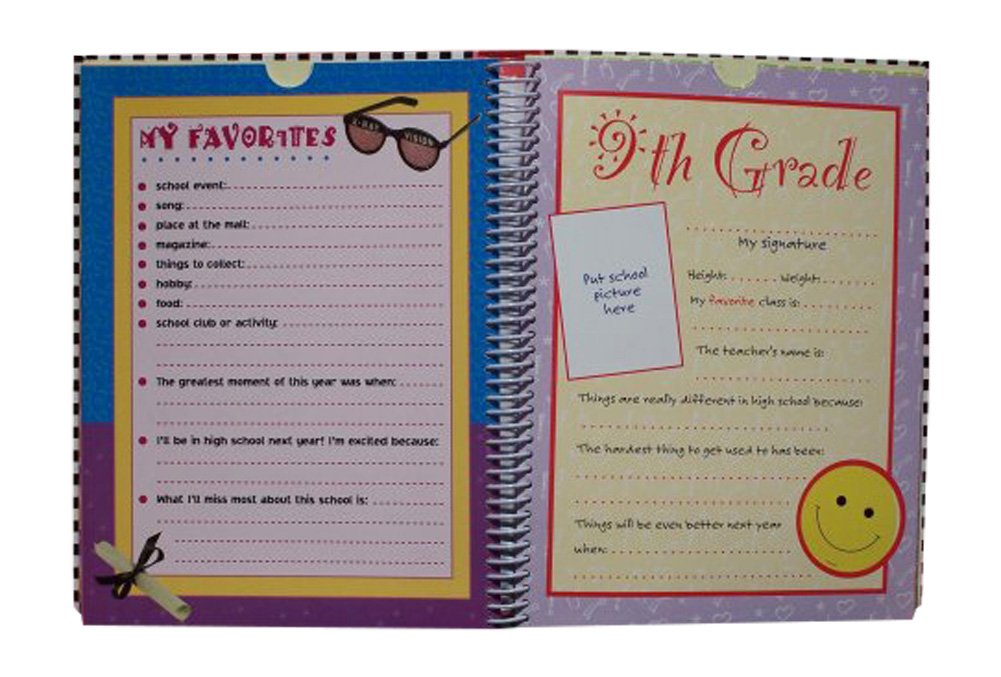 Premium School Memory Scrapbook Album - Preserve Photos & Mementos from Preschool to 12th Grade | Perfect for Graduation Gifts, Yearbook Alternatives & Childhood Keepsakes