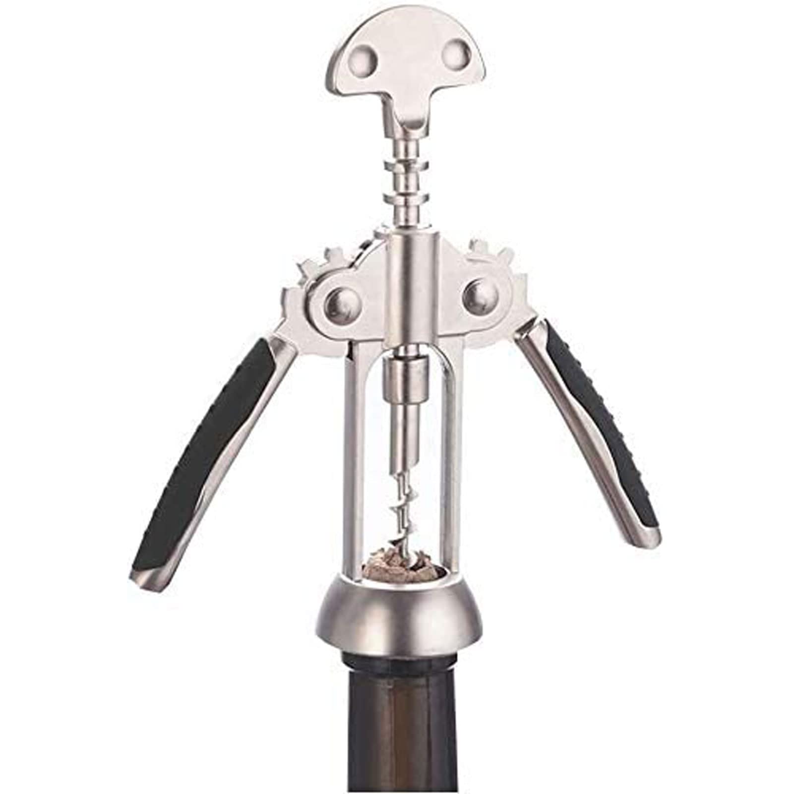 Premium Zinc-Alloy Wine Bottle Opener - Corkscrew & Beer Bottle Opener - Durable Bar Tool for Home, Restaurant & Party Use