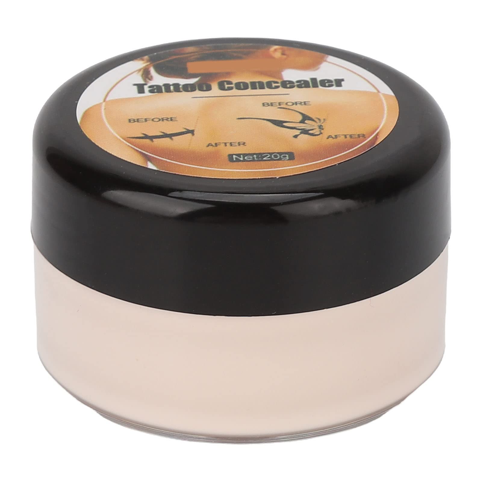 Waterproof Scar & Tattoo Concealer Cream - Full Coverage Makeup for Dark Spots, Birthmarks & Acne (Light Color) | Perfect for Everyday Wear, Special Occasions & Professional Makeup