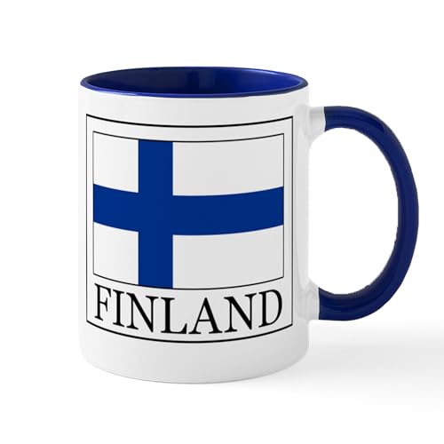 White/Navy Inside - Finland Mug