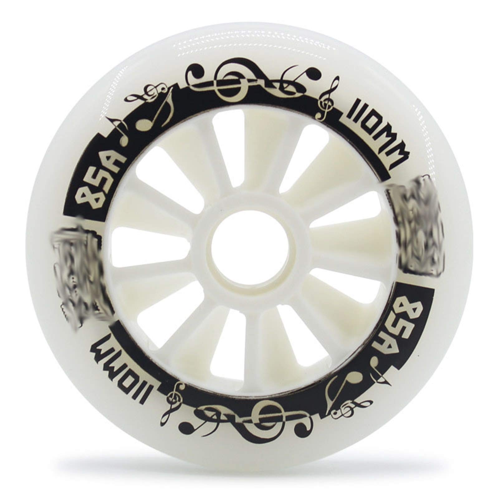 8 Speed Skate Wheels for Inline Skates, Scooters & Caster Boards - High-Performance PU Rubber Wheels for Indoor/Outdoor Use - Professional Racing Wheels for Kids & Adults - Perfect for Speed Skating, Roller Derby & Extreme Sports
