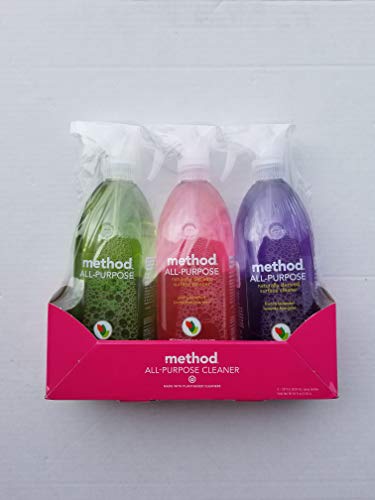Metod All-Purpose Cleaner 3-Pack Variety Set (3 x 28 Fl Oz) - 84 Fl Oz Total - Multi-Surface Cleaner for Kitchen, Bathroom & Home - Lemon, Lavender & Fresh Scent