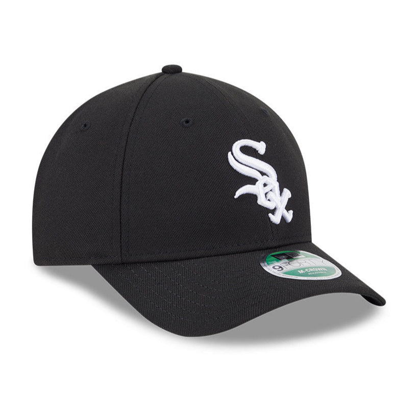 New Era 9Forty MLB Chicago White Sox Snapback Adjustable Baseball Cap - Black | Official Licensed Hat for Baseball Games, Sports Fans & Streetwear Fashion