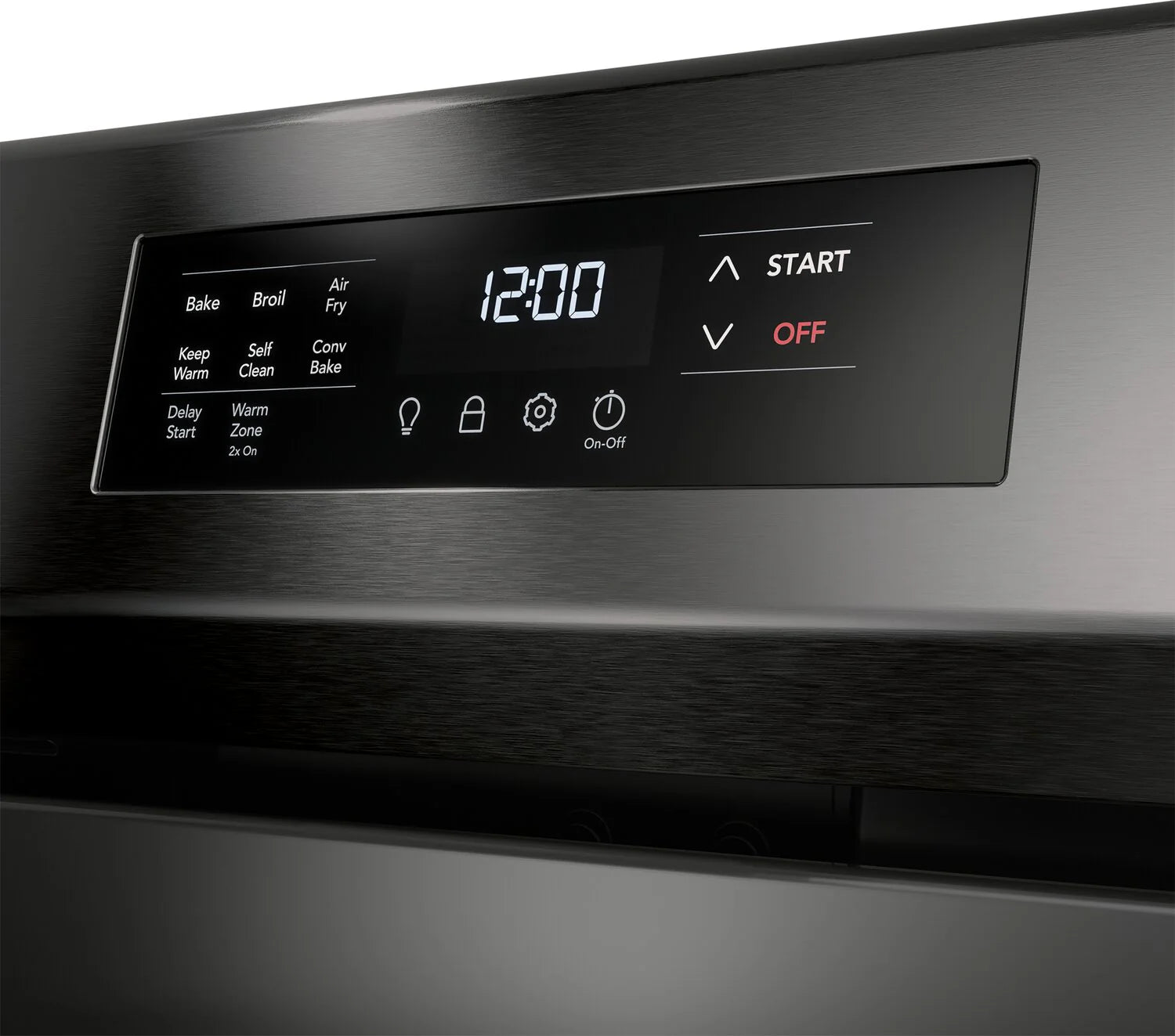 Frigidaire FCRE308CAD 30 Inch Black Stainless Steel Electric Range with Air Fryer - Perfect for Baking, Roasting & Air Frying in Modern Kitchens