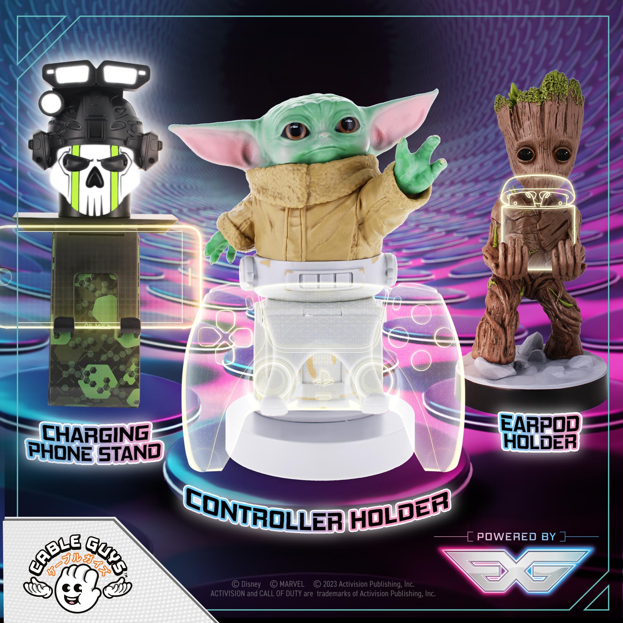 Star Wars The Mandalorian The Child Controller & Phone Holder for PS4 - Cute Gaming Accessories & Desk Organizer - Perfect for Gamers & Star Wars Fans