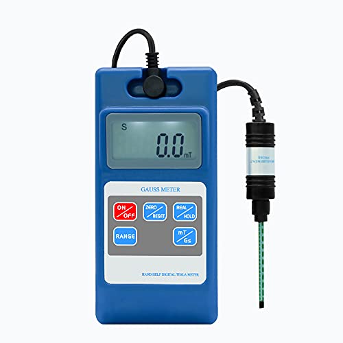 WT10A Handheld Digital Gauss/Tesla Meter - 2000mT Magnetic Field Tester with Data Hold, Peak Value, Auto Zero & mT/Gs Switch | Perfect for Testing Permanent Magnets, Motors, Speakers & Industrial Applications | Portable, Lightweight & Easy to Use
