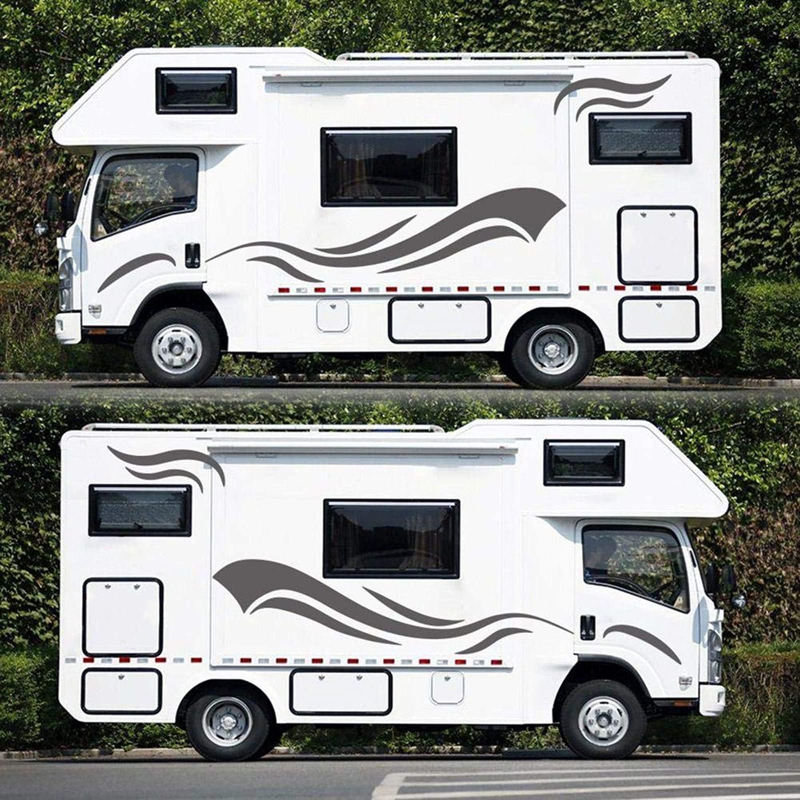 Premium Car Vinyl Stripes Graphics Stickers Decals Kit - Custom Decals for RV, Trailer, Camper, Motorhome & Vehicles - Easy to Apply, Durable & Weatherproof - Perfect for Customizing Your Ride, Home Decor & Outdoor Adventures