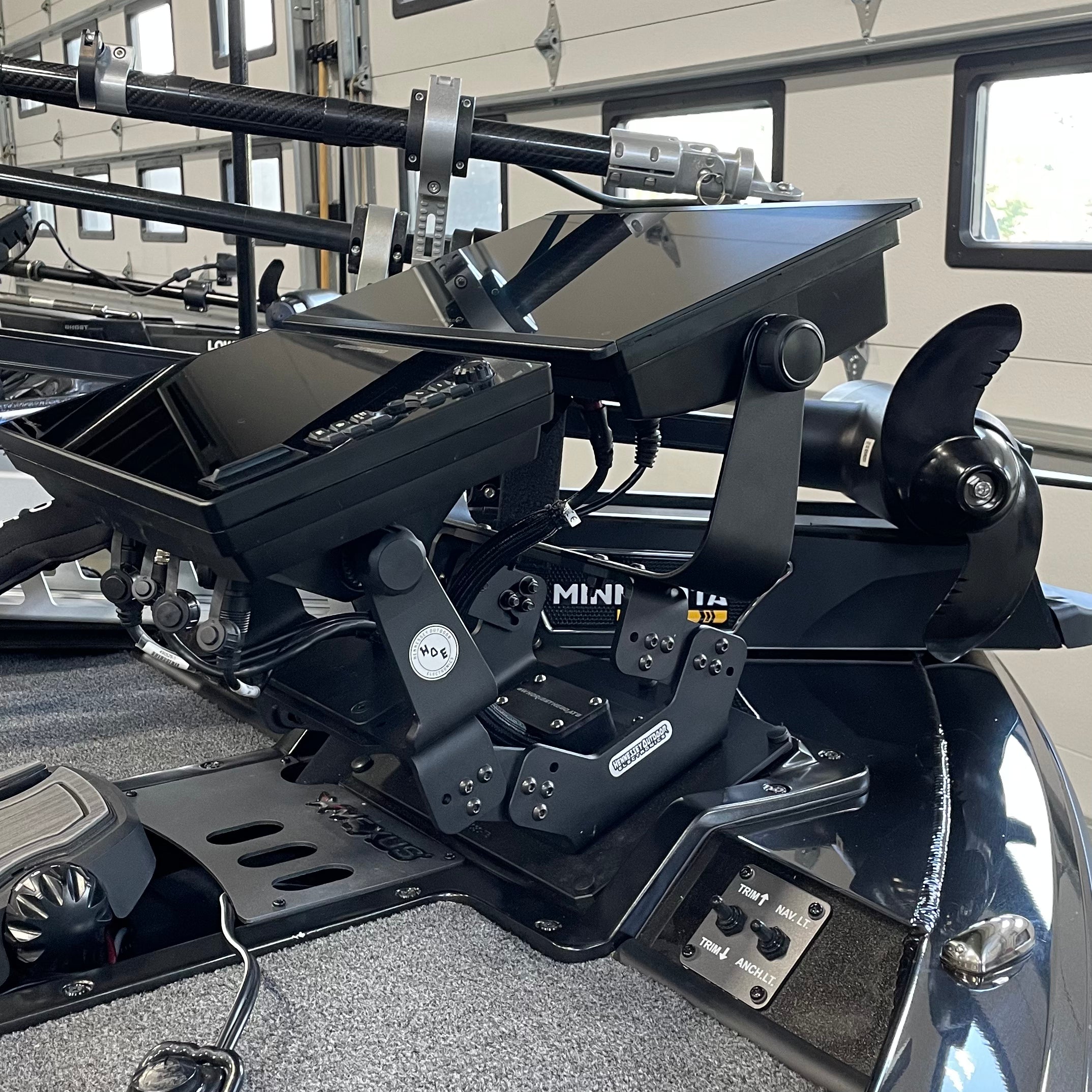 H.O.E. Dual Bow Mount System for Vexus AVX 1880/1890/1980/2080 Boats (2018-2023+) - Perfect for Fishing & Marine Navigation Accessories