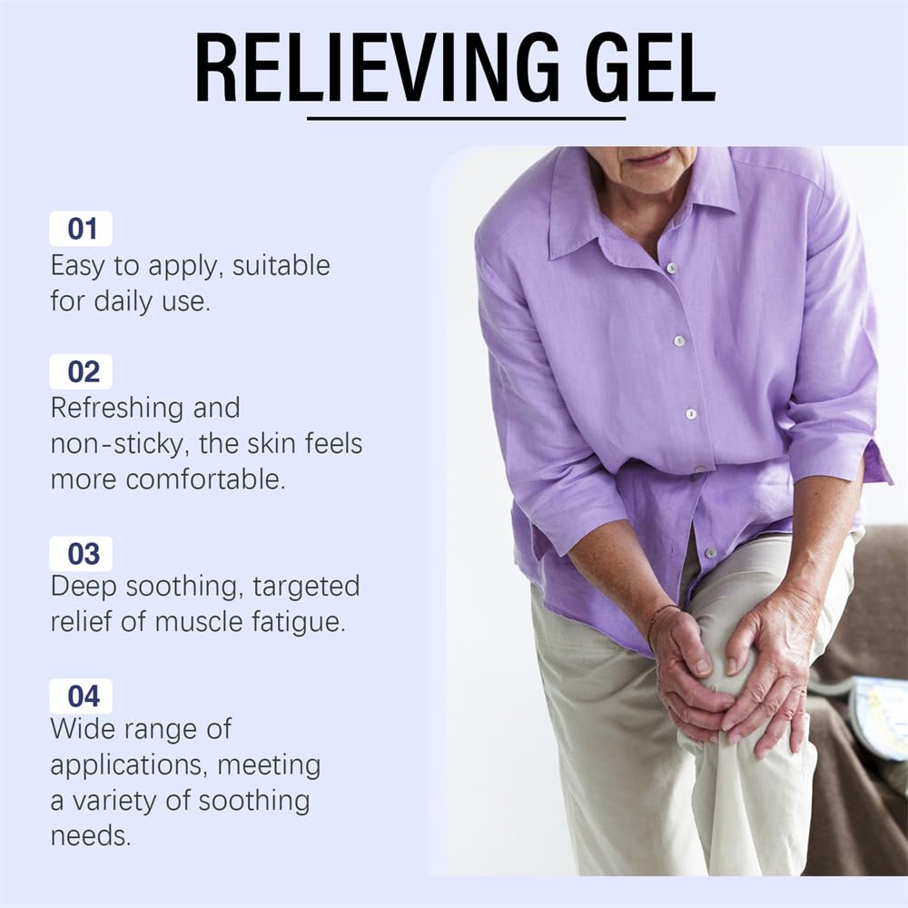 Soothing Cooling Gel 100g - Fast Acting Pain Relief with Menthol & Frankincense - Muscle & Joint Pain Relief for Athletes, Arthritis & Daily Activities - Perfect for Post-Workout Recovery & Chronic Pain Management